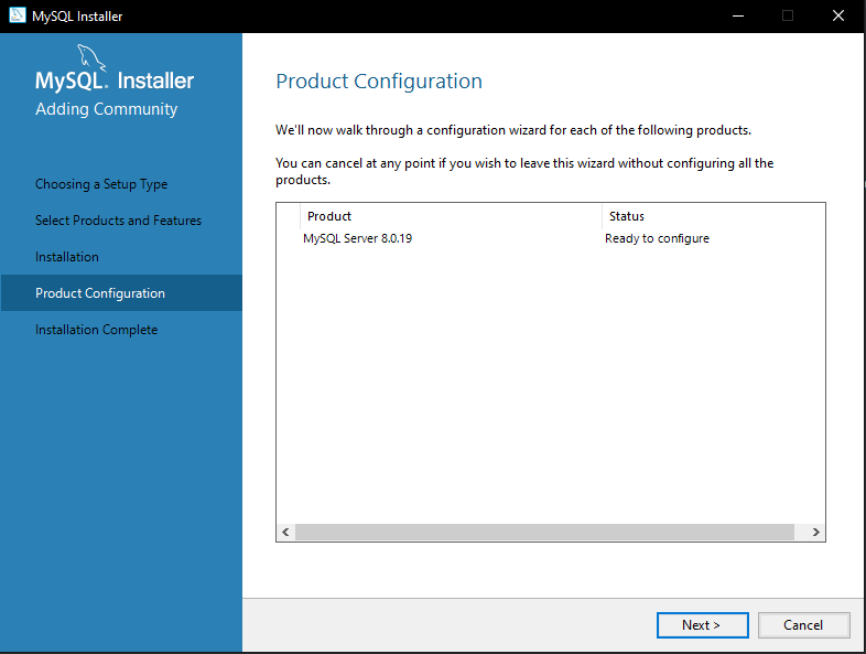 MySQL Configuration