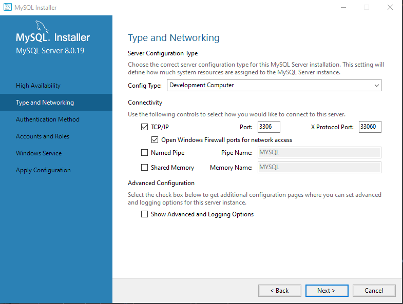 MySQL Networking